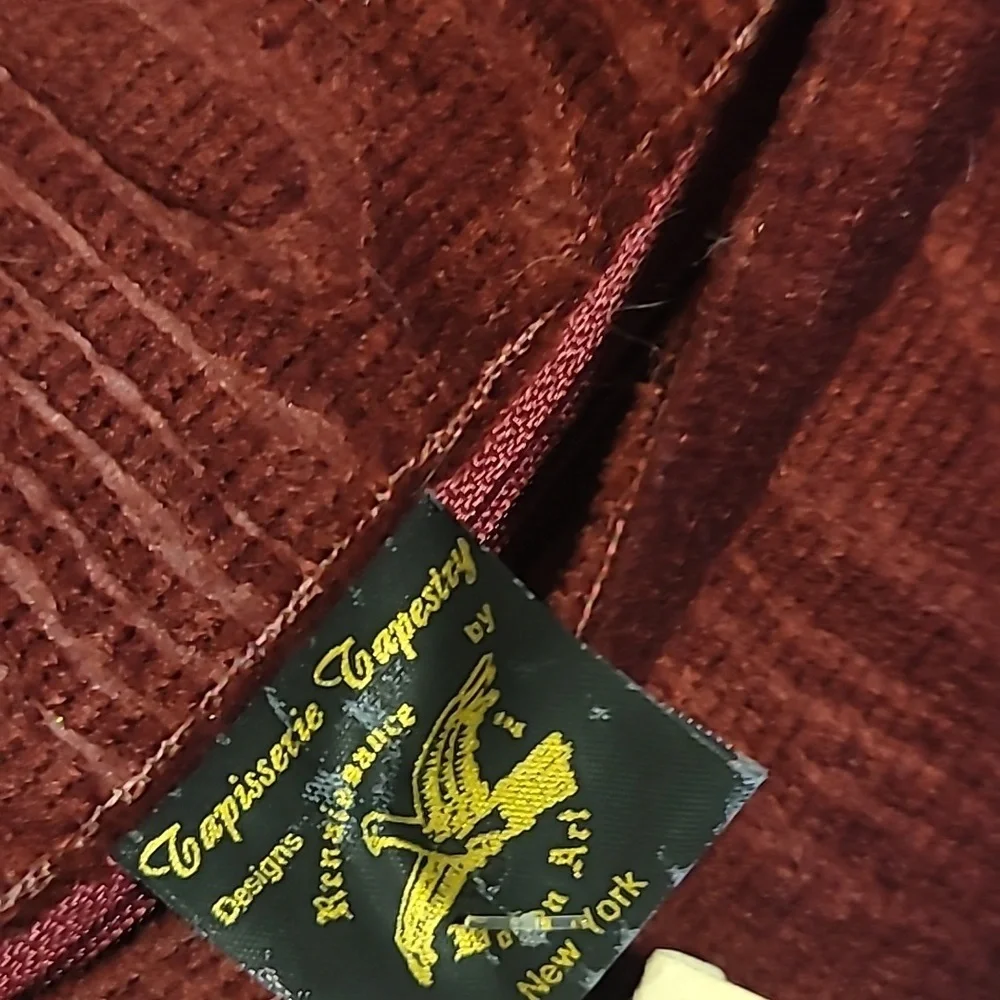 Vintage burgundy red